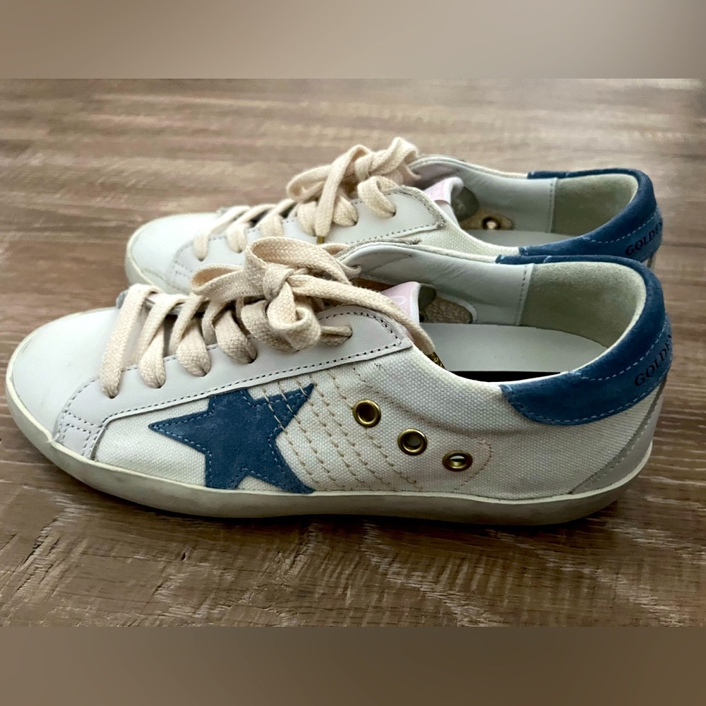 Golden Goose super star canvas leather low sneakers size 7